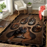 bulldog 3d printed rugs mat rugs anti slip large rug carpet home decoration living flannel print bedroom non slip floor rug