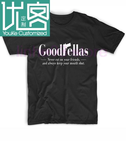 Мужская футболка с принтом Good Fellas Never Rat on Your Friends Повседневная 2019|Мужские