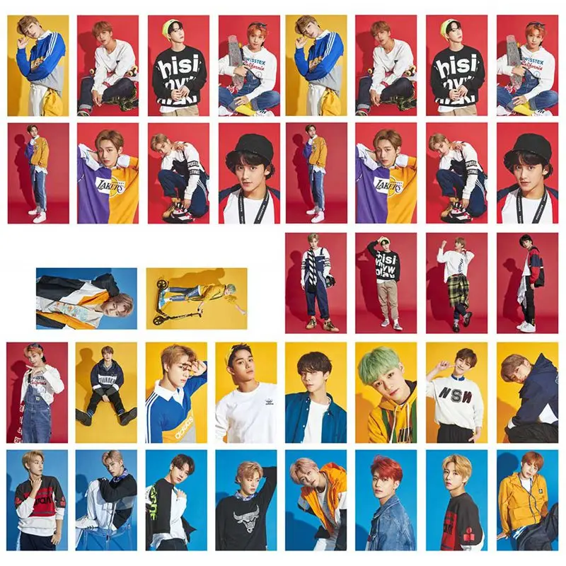 

30 шт./компл. Kpop Idol Фотокарточка плакат самостоятельное изготовление Kpop члены ЛОМО карточки бумажная команда HD Фотокарточка для поклонников ...