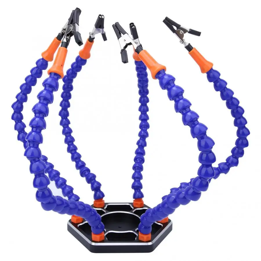 Подставка для пайки 6 гибких рук тиски зажим стола 3 я ручная паяльная станция