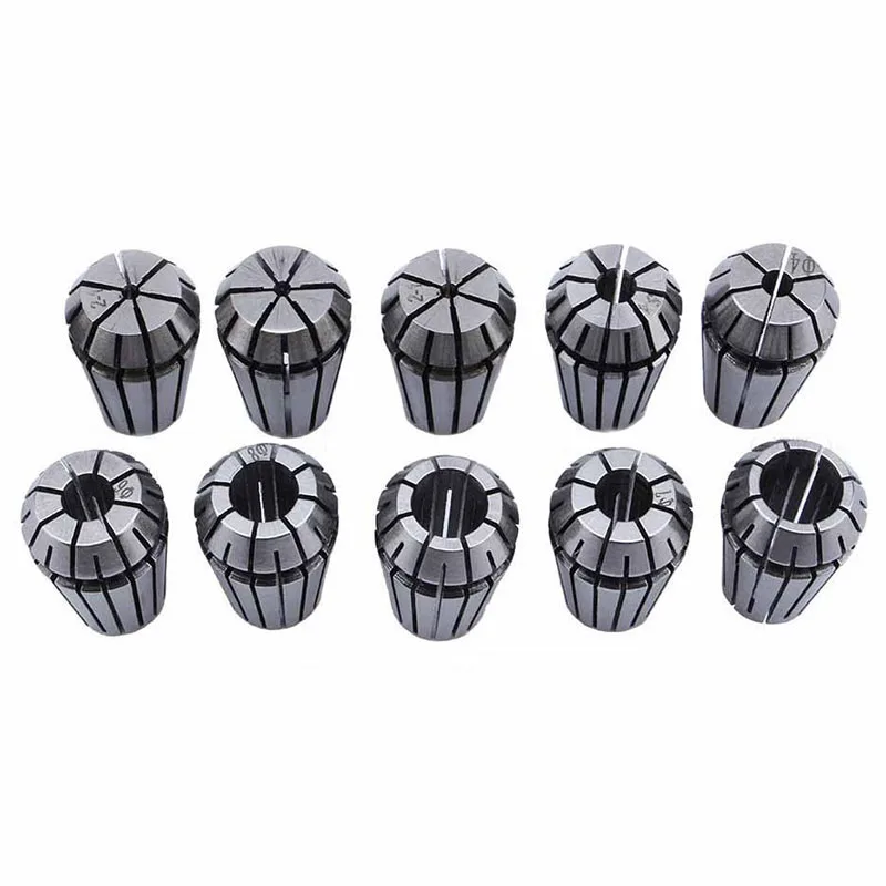 

10Pcs/Set Ultra Precision ER16 1-10MM Spring Collet Set For CNC Milling Lathe Tool Engraving Machine