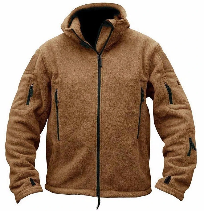 Мужская Флисовая Куртка армейская ветровка Polartec в стиле милитари с несколькими