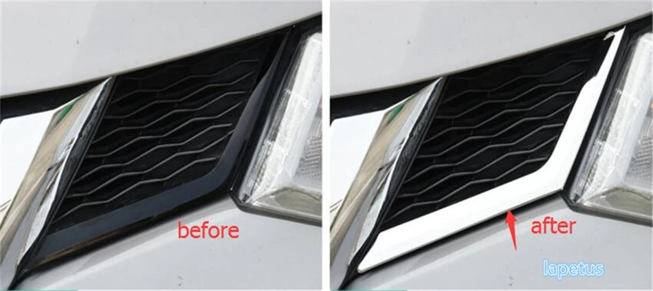 Передняя Центральная решетка радиатора Lapetus молдинги обшивка 2 шт./компл. для Nissan