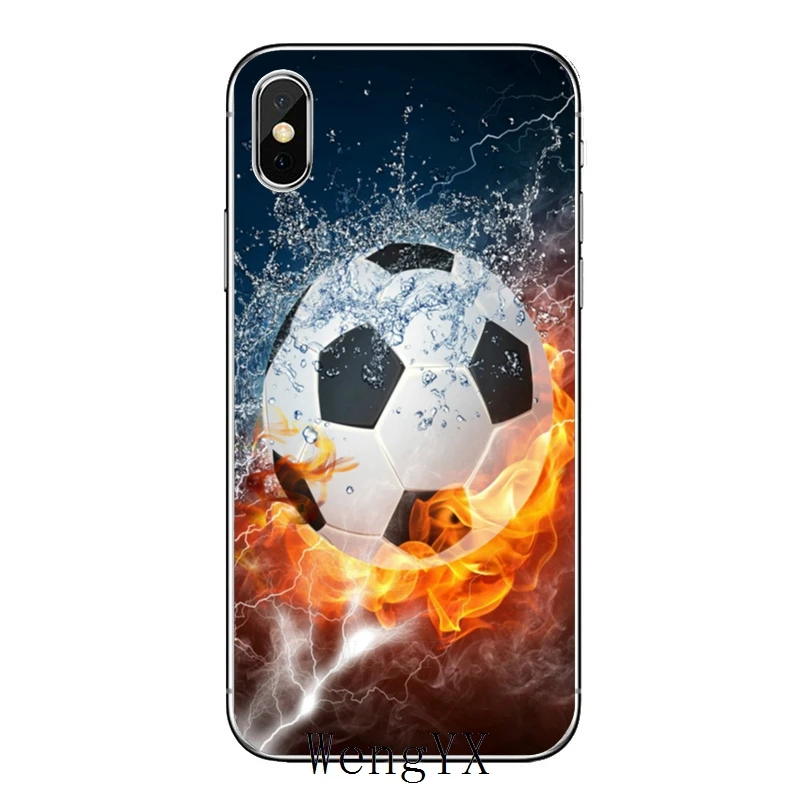 Ретро футбольный мяч для Samsung Galaxy A10 A30 A40 A50 A60 A70 A6s A8 A9s J4 J6 Prime Plus 2018 чехол|Бамперы| |