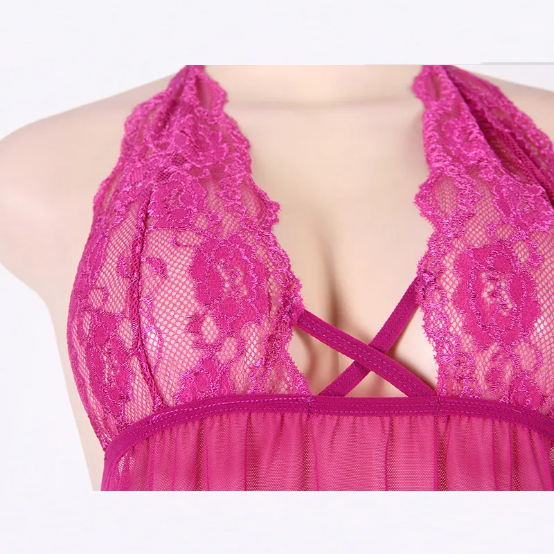 

2020 Hot Sexy Lingeries Women Lace Babydoll Erotic Dress Sleepwear Underwear Summer Lenceria Sexy Chemises Erotic Clothes