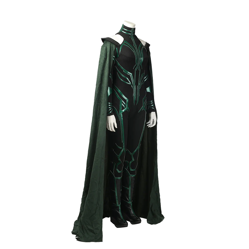 Тор Ragnarok Hela Косплей Костюм Hela наряд для взрослых женщин необычный плащ-комбинезон для Хэллоуина на заказ косплей ONSEN