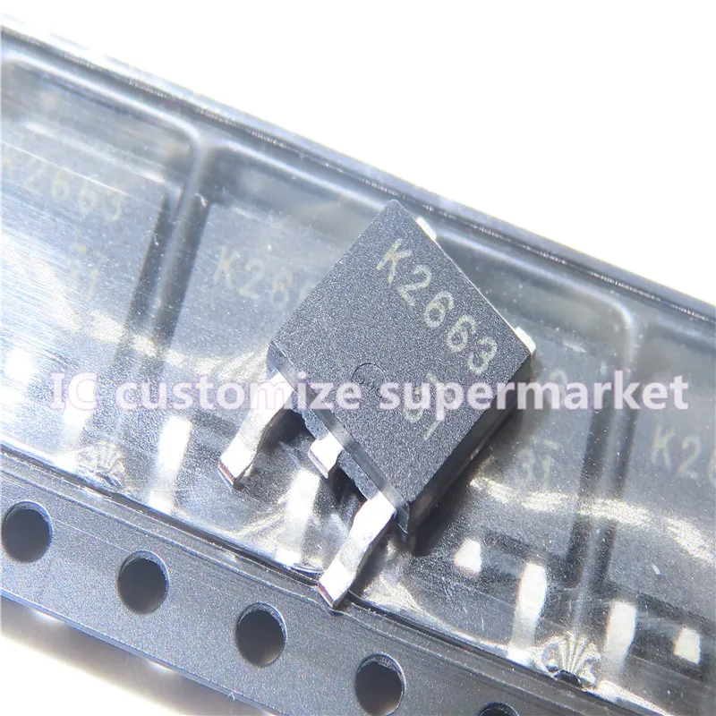 

10PCS/LOT NWE K2663 2SK2663 TO-252 900V 1A SMD Transistor