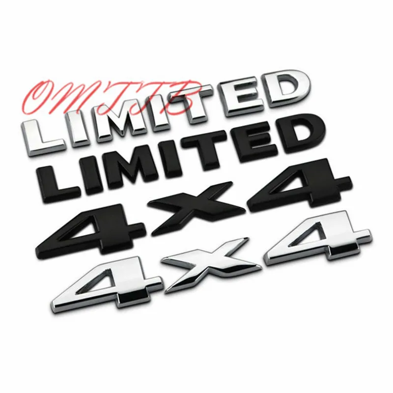 3D хромированные автомобильные наклейки 4x4 ограниченный хвост эмблема значок для