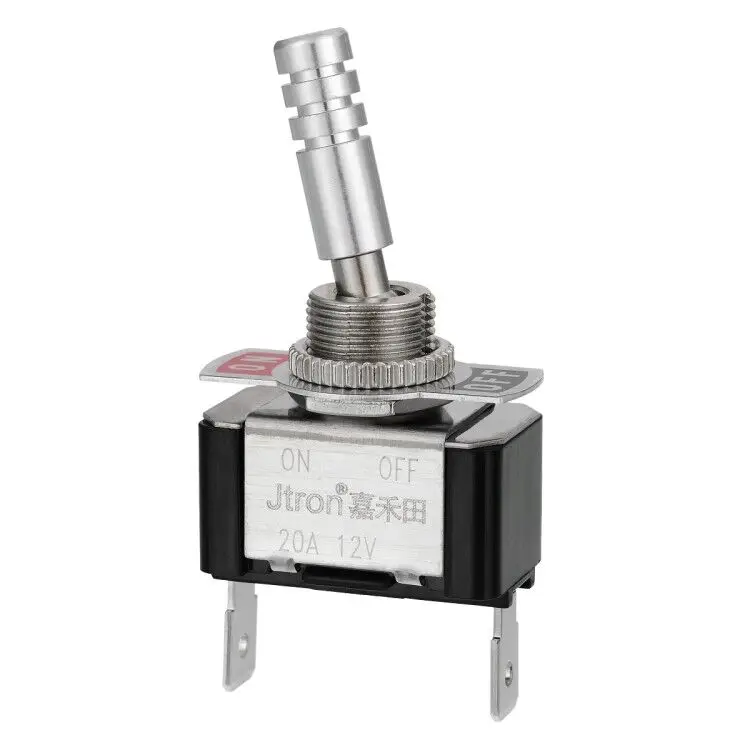 Переключатель 12 мм Авто Лодка Грузовик металлический тумблер В 20A 2P SPST ВКЛ ВЫКЛ