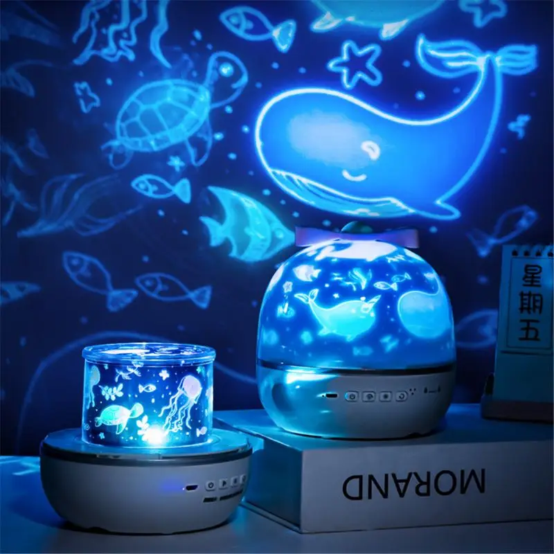 

New 6 Patterns LED Projector Star Moon Night Light Sky Rotating Operated Nightlight Lamp For Kids Baby Bedroom Nursery C A2UB