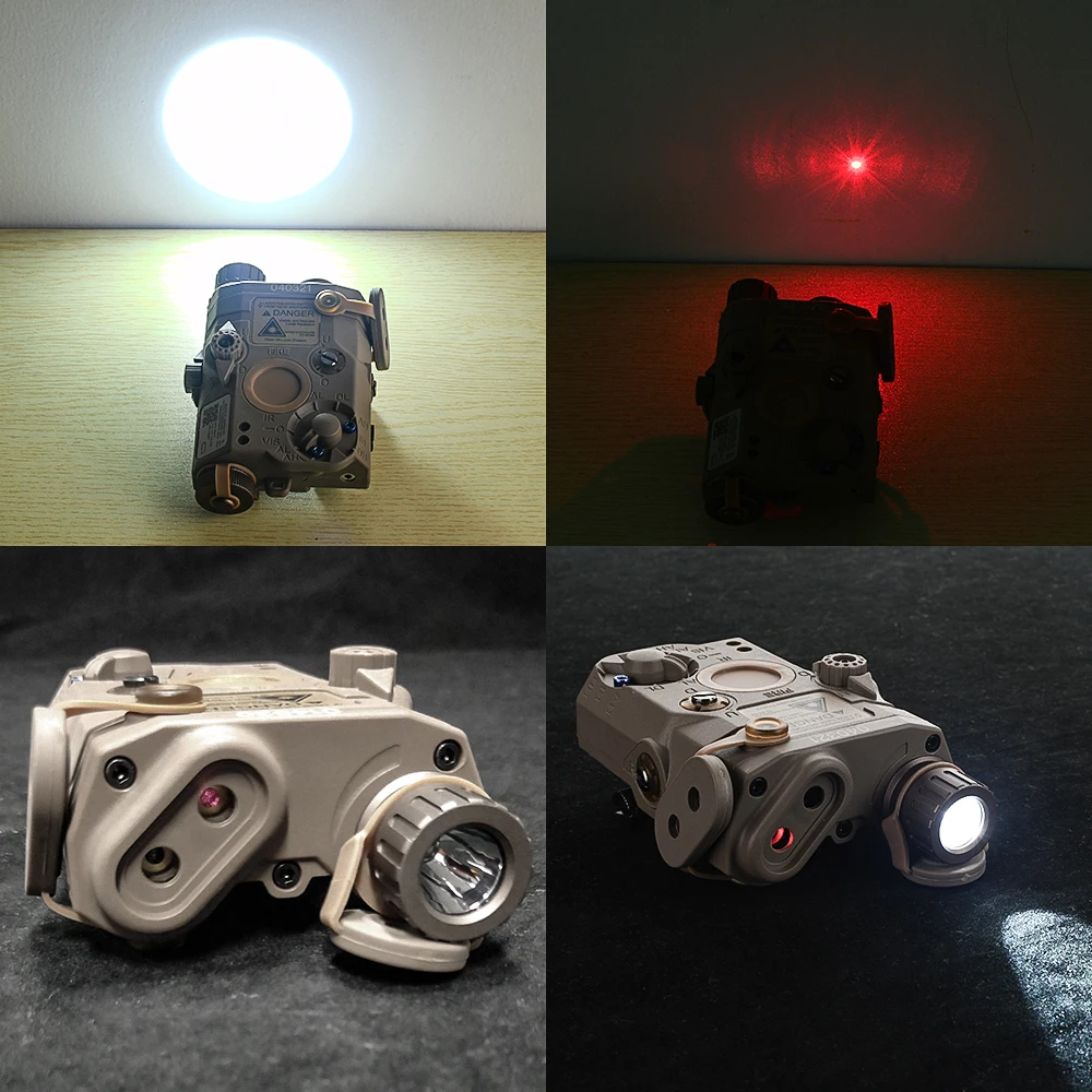 

WADSN Airsoft PEQ Red Dot IR Laser Sight PEQ15 Red Laser 200Lumens LED White Light Weapon Flashlight Outdoor Hunting Lights