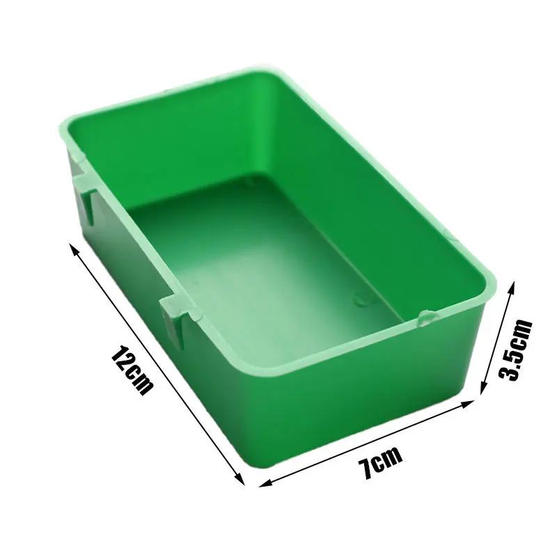 

Multifunction Creative Green Food Tray Parrot Bathtub Animal Cage Shower Box