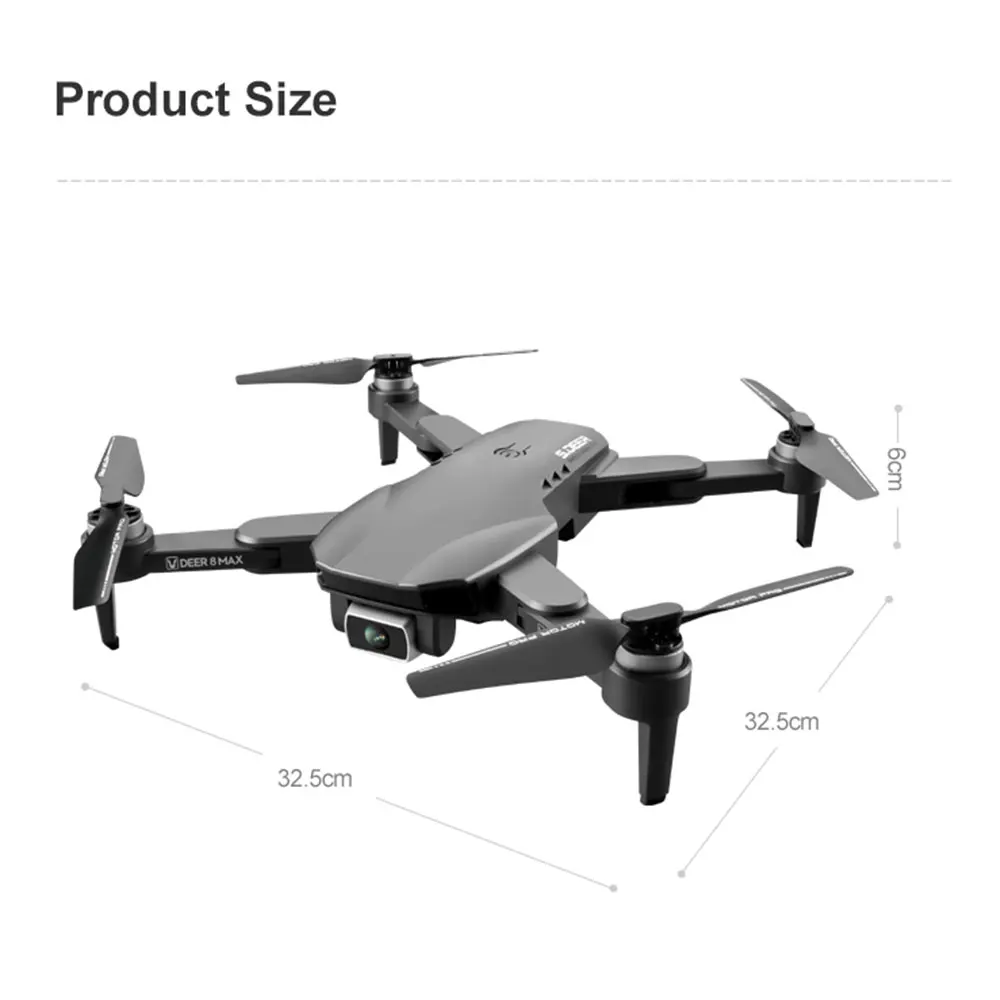 LU8 MAX GPS Дрон с разрешением 4k Профессиональный 6K HD 6-Axis Dual Камера складного