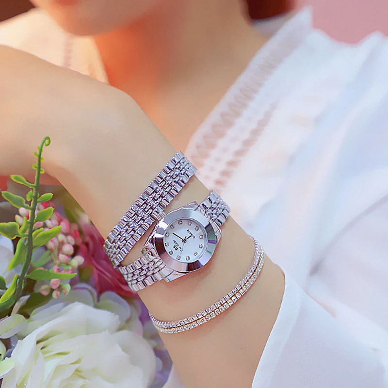 Часы наручные BS женские Брендовые повседневные модные золотистые и цветные для