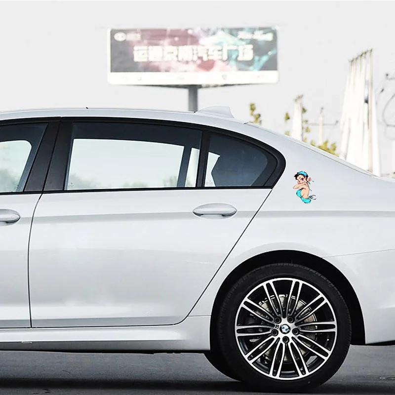

3D Cartoon Graffiti Car Sticker Build Fighter Anime Wrap Sexy Girl Fuel Tank Cap Bumper Decal Vinyl Waterproof Styling