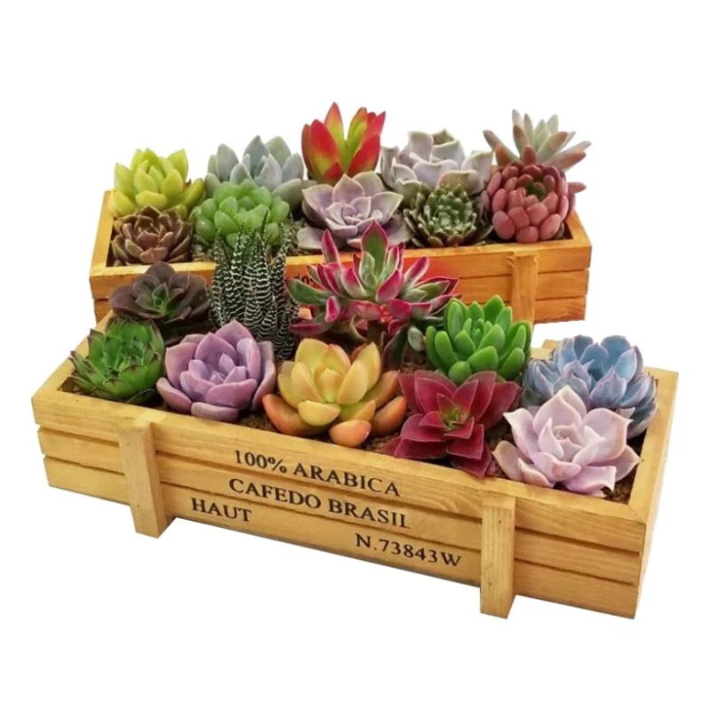 Деревянный горшок для растений садовый цветочный декоративный цветов винтажный