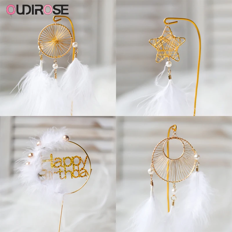 Украшение для торта в виде танцовщицы девушек Ловец снов перо балерины принцессы