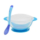 3 шт.компл. детская обучающая посуда с присоской, набор детской безопасной посуды, посуда, тренировочная чаша, ложка с датчиком температуры