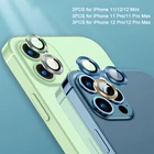 23 шт. защитное стекло с металлическим кольцом для iPhone 12 Pro Max 12 Mini Glaso защита для объектива камеры для iPhone 11 11 Pro стекло