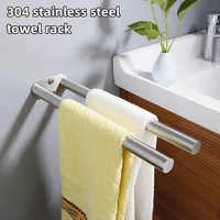 towel bar hanger rack straight brushed stainless steel paper towel rack kitchen bathroom storage rack restroom accessories