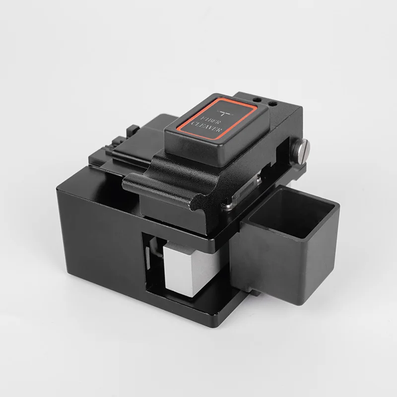 HF-06 High Precision High Quality Fiber Cleaver Optical Fiber Cutting Knife Fiber Optic Cleaver Fiber Cutter with dustbin
