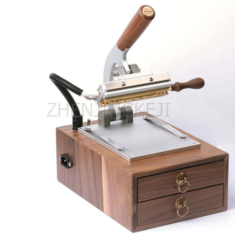 

Box Type Hot Stamping Machine Hand Work Leather Goods LOGO Wallet Branding Machine Copper Multifunction Bronzing Machine 400W