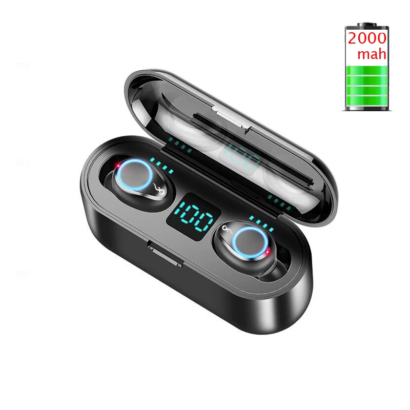 Display button Беспроводные bluetooth-наушники гарнитура+ mi c Eaarbuds для Xiaomi mi 9 Pro 5G 9T Lite 8 SE 6X 5X A2 Lite наушники с зарядным устройством - Цвет: Display button