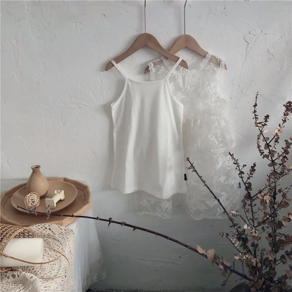 

Hollead White Mesh Embroidered Girl Kids Dresses Cotton Lining+Lace Dresses 2Pcs/Set Wedding Birthday Party Children's Clothing