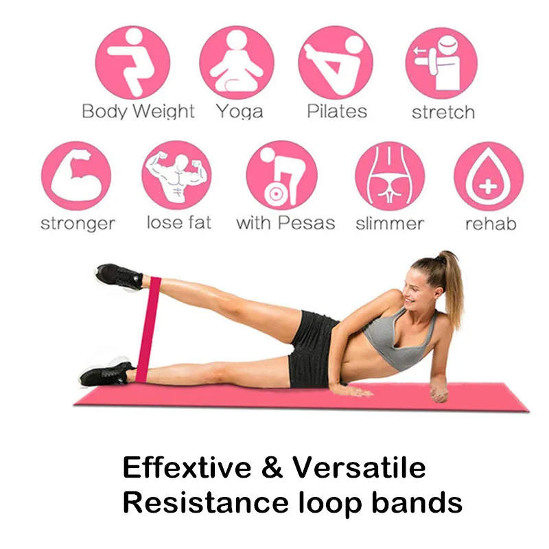 Эластичные ленты для йоги 5 шт./компл. латексные резиновые Эспандер тренировок