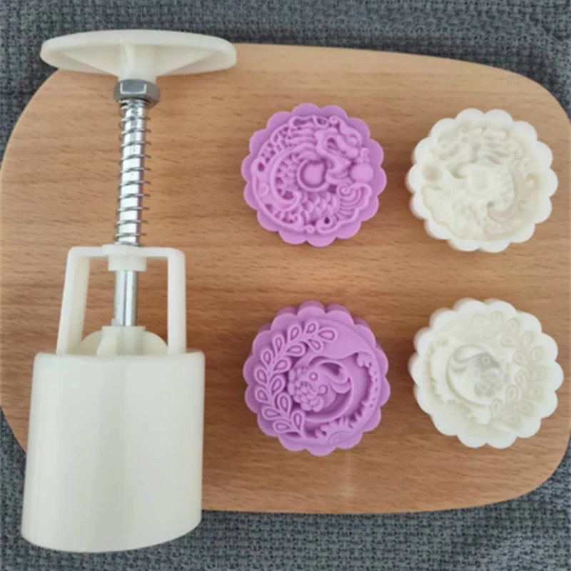 3D изображениями драконов и феникса Луна формы для пирожных 50 г Пластик лунный