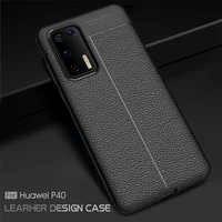 for huawei p40 p 40 pro case cover luxury leather style silicone bumper soft tpu phone case on for huawei p40 pro funda case