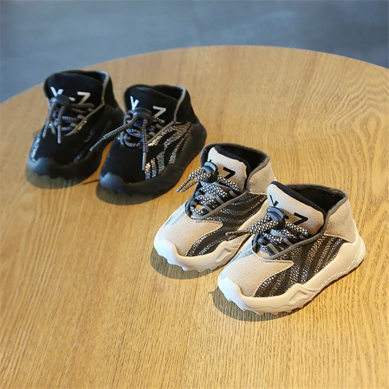 DIMI 2019 г. зимняя теплая обувь для младенцев мальчиков и девочек модная короткая