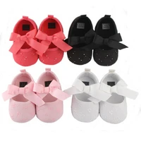 0 18m newborn baby girls crib shoes baby bowknot soft sole prewalker for little girls babies girls cute sneakers