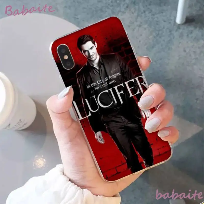 

Babaite American TV Lucifer Phone Case fundas for iPhone 12 8 7 6 6S 5 5S SE XR 11 12 11pro promax Plus X XS MAX