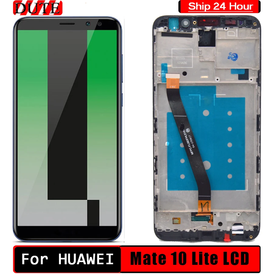 Для HUAWEI Mate 10 Lite ЖК дисплей сенсорный экран с рамкой для Huawei Nova 2i RNE L21 запасная