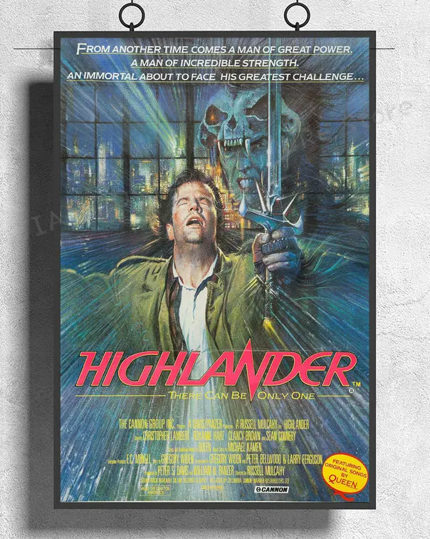 

NJ833 HIGHLANDER Movie Sci Fi Wall Sticker Silk Poster Art Home Decoration
