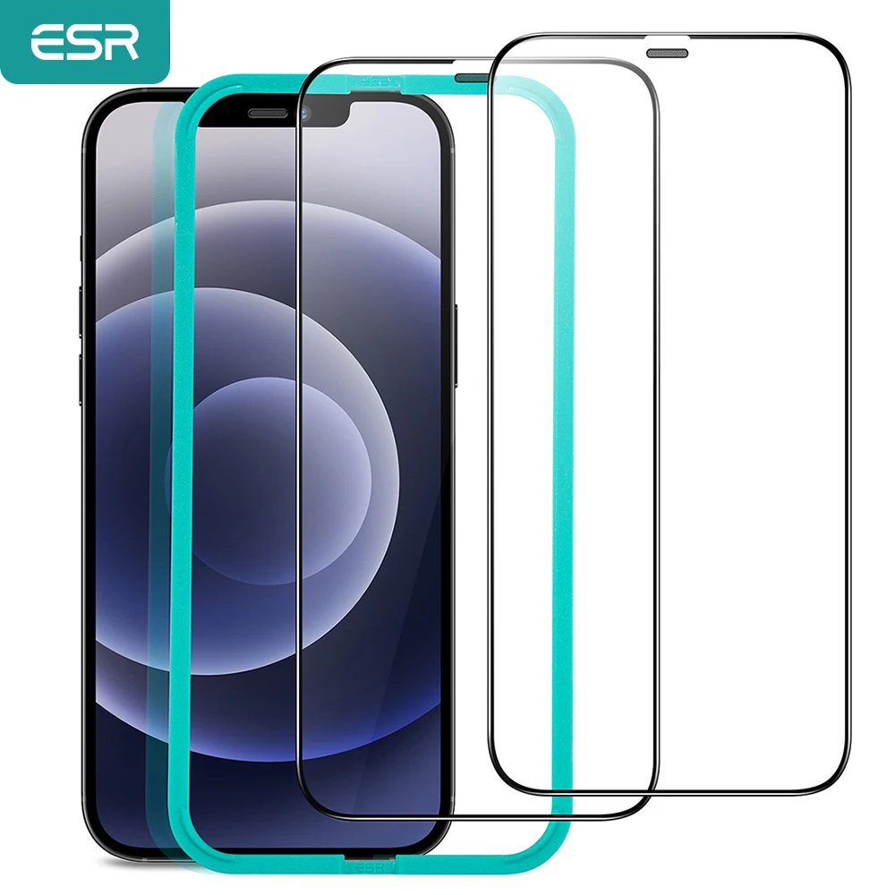 

ESR Tempered Glass for iPhone 13 12 Pro Max mini Ultra-Tough Screen Protector Full Coverage Glass Film for iPhone 13 12 Pro