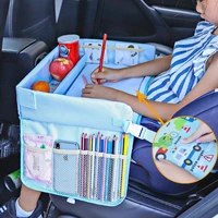 upgraded multifunction autos baby seat tray waterproof table car seat tray storage kids infant toys holder fence cartoon baby