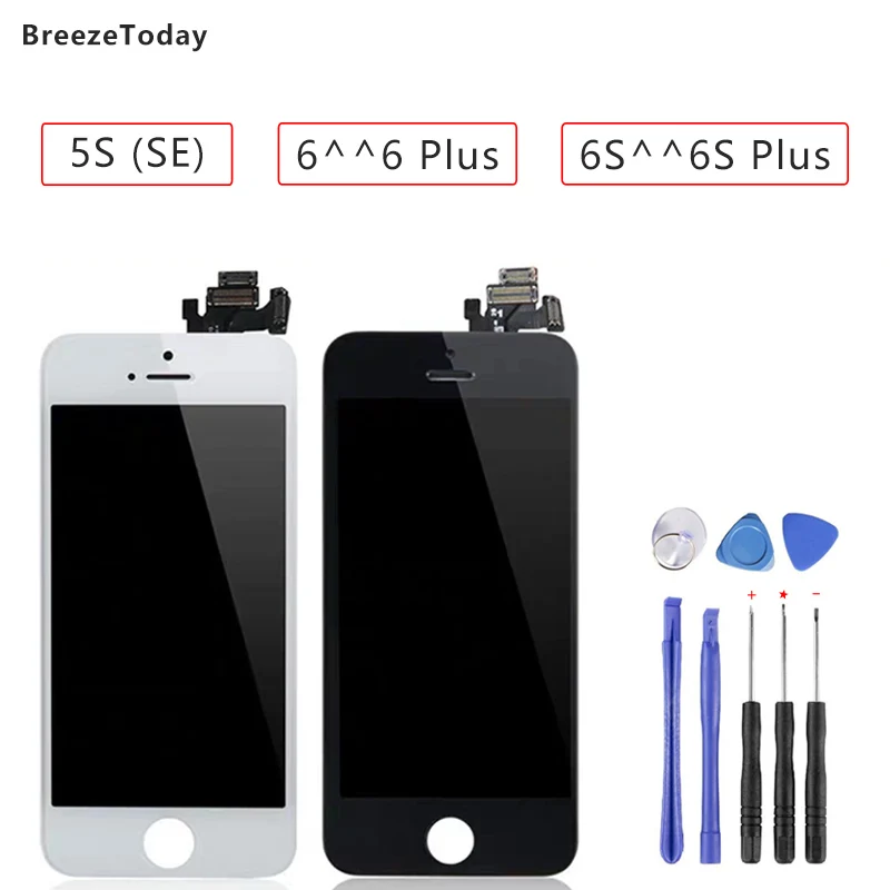 Замена ЖК экрана для iPhone 6s экран Plus 6 дисплей SE 5S мобильный телефон дисплей|Экраны