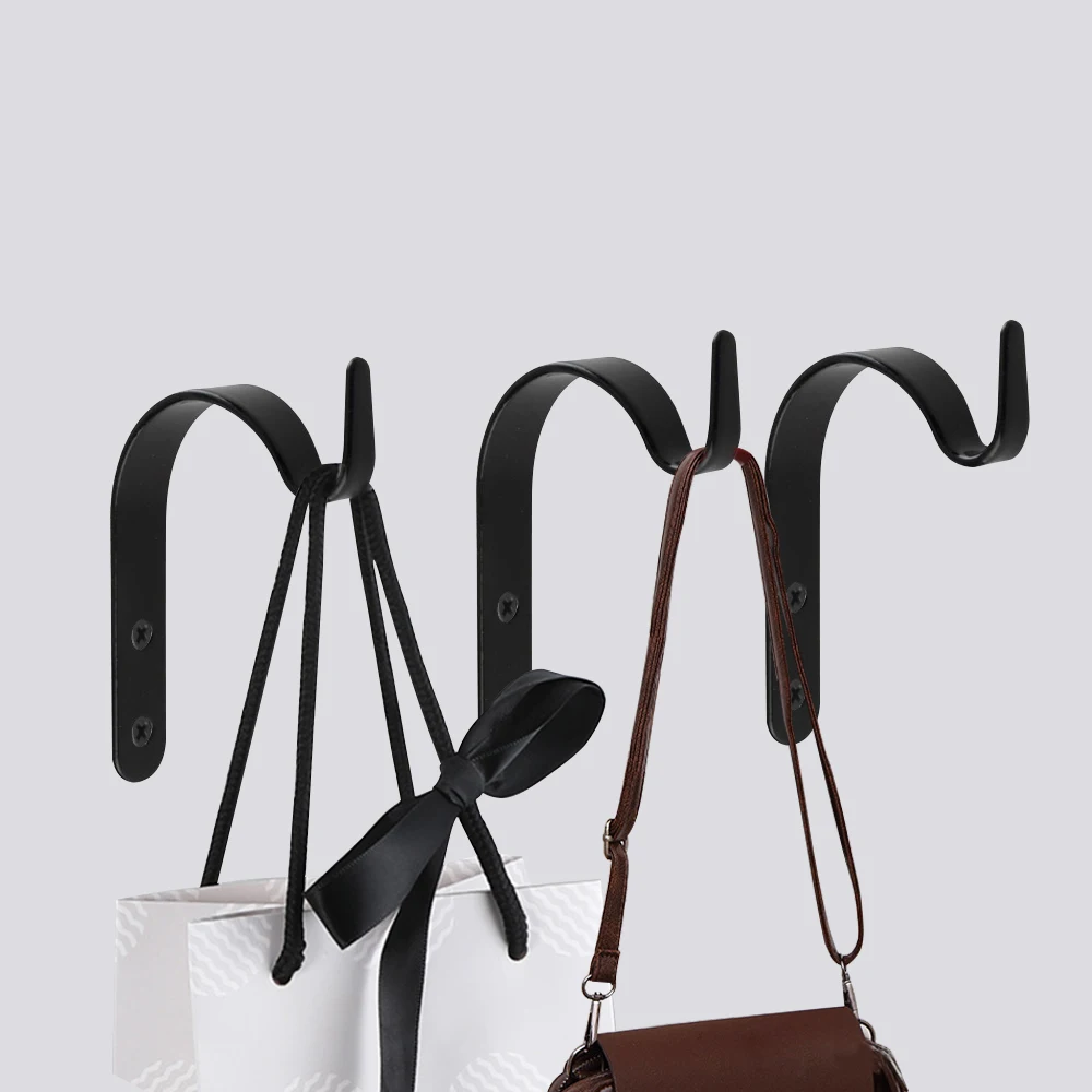 10 шт. черного листового железа настенный светильник Крюк кронштейн