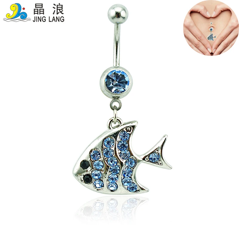 JINGLANG новый дизайн хирургическая сталь пупок кольца океанская серия Штанга