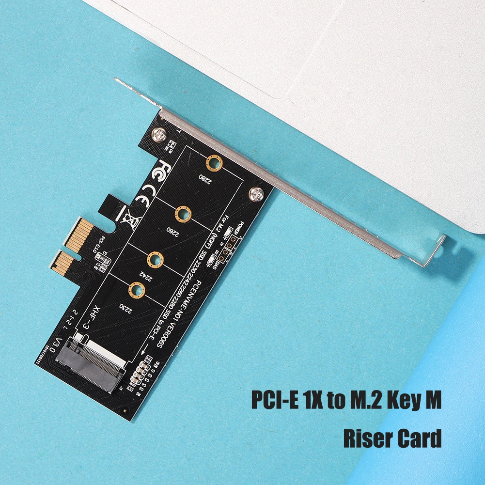 

Адаптер PCI-E x1 для M.2 NVMe M Key Slot 3,0 с низкопрофильным кронштейном, поддерживает жесткие диски SSD 2230 2242 2260 2280