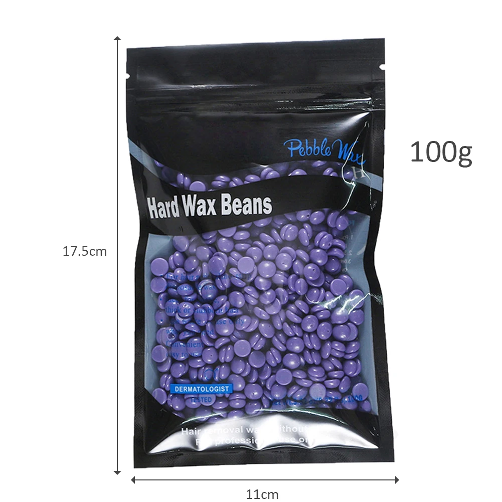 

100g Pack Wax Beans Depilatory Hot Film Hard Wax Pellet Removing Bikini Face Legs Arm Body Hair Removal Bean Unisex