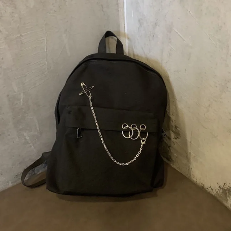 Женский холщовый рюкзак Y Demo в стиле Харадзюку преппи с вырезами круглыми