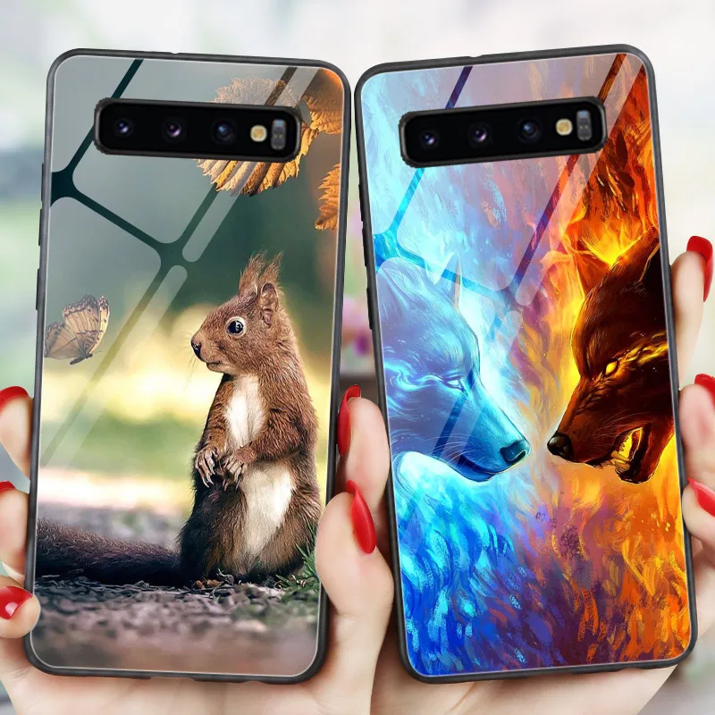 Чехол для Samsung Galaxy J6 J4 Plus 2018 S6 S7 edge S8 S9 S10 S10e S20 Lite Ultra J1 J3 J5 J7 2016 2017 глянцевые яркие