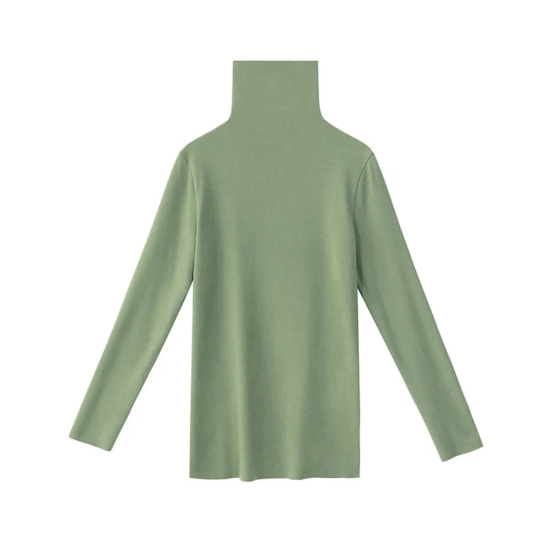 

Pregnant Women Base Shirt Spring and Autumn Underwear Spring Mid-length Half Turtleneck Long-sleeved T-shirt Pregnant