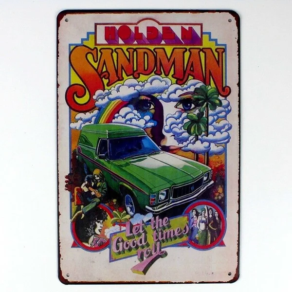 

Old Car Sandman Garage Tin Sign Metal Sign Metal Poster Metal Decor Metal Painting Wall Sticker Wall Sign Wall Decor