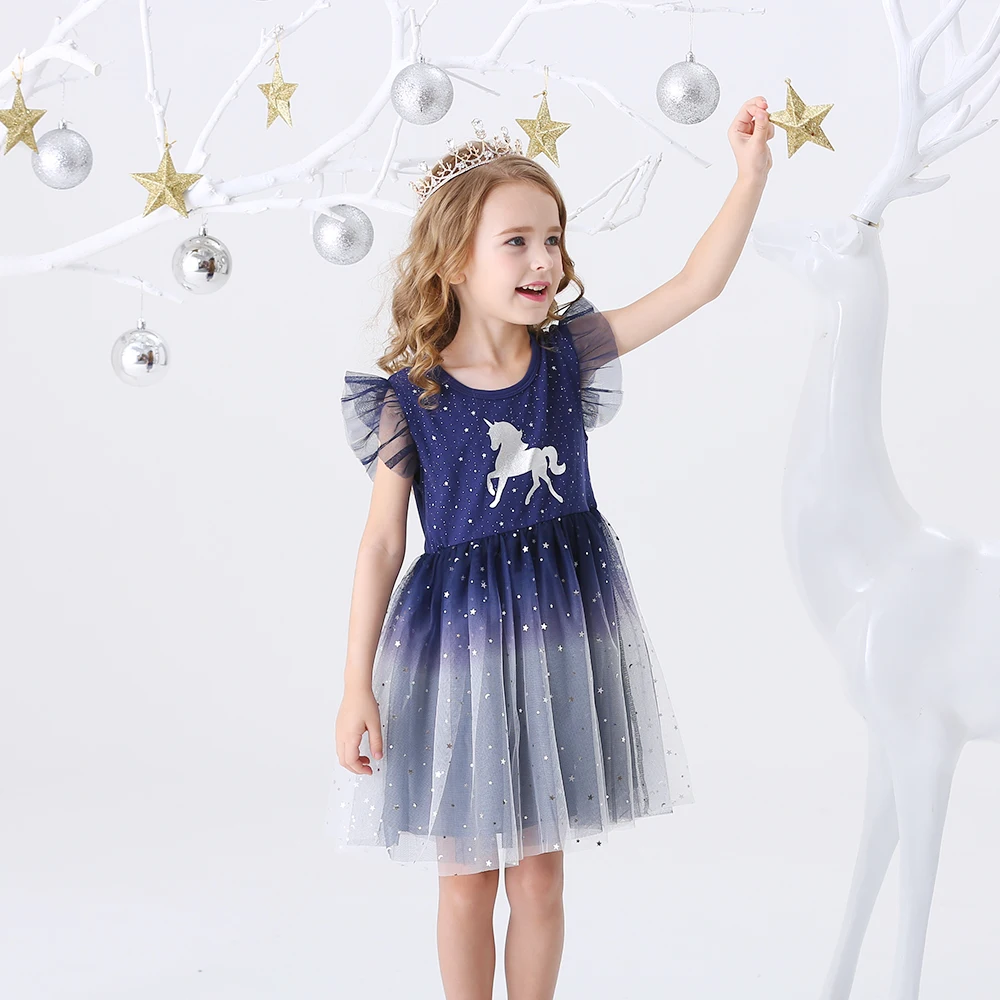 Vestido Infantil Kids Summer Princess Dress Girls Performance Costumes Children Birthday Party School Casual Unicorn Dresses | Детская
