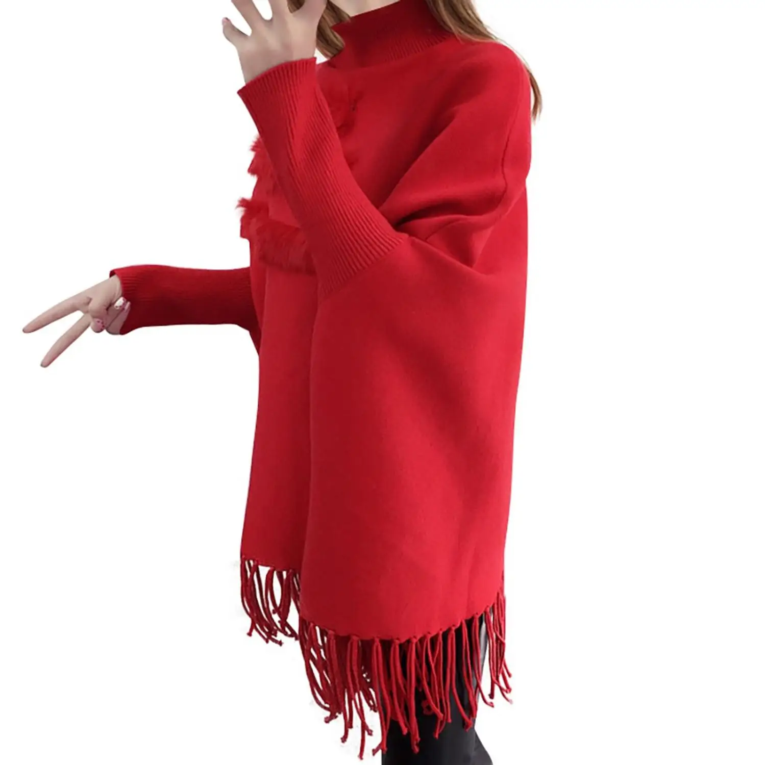 Женские зимние пальто верхняя одежда водолазка с длинным рукавом однотонный