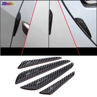 4pcs carbon fiber car door stickers for fiat punto